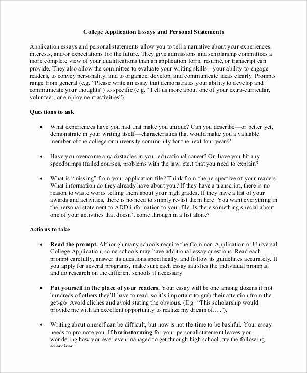 Personal Narratives Examples College Beautiful 7 Personal Essay Examples