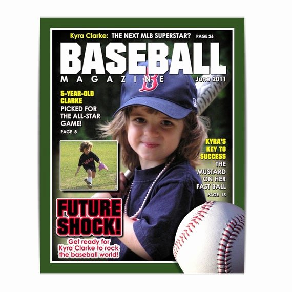 sports designs baseball magazine cover