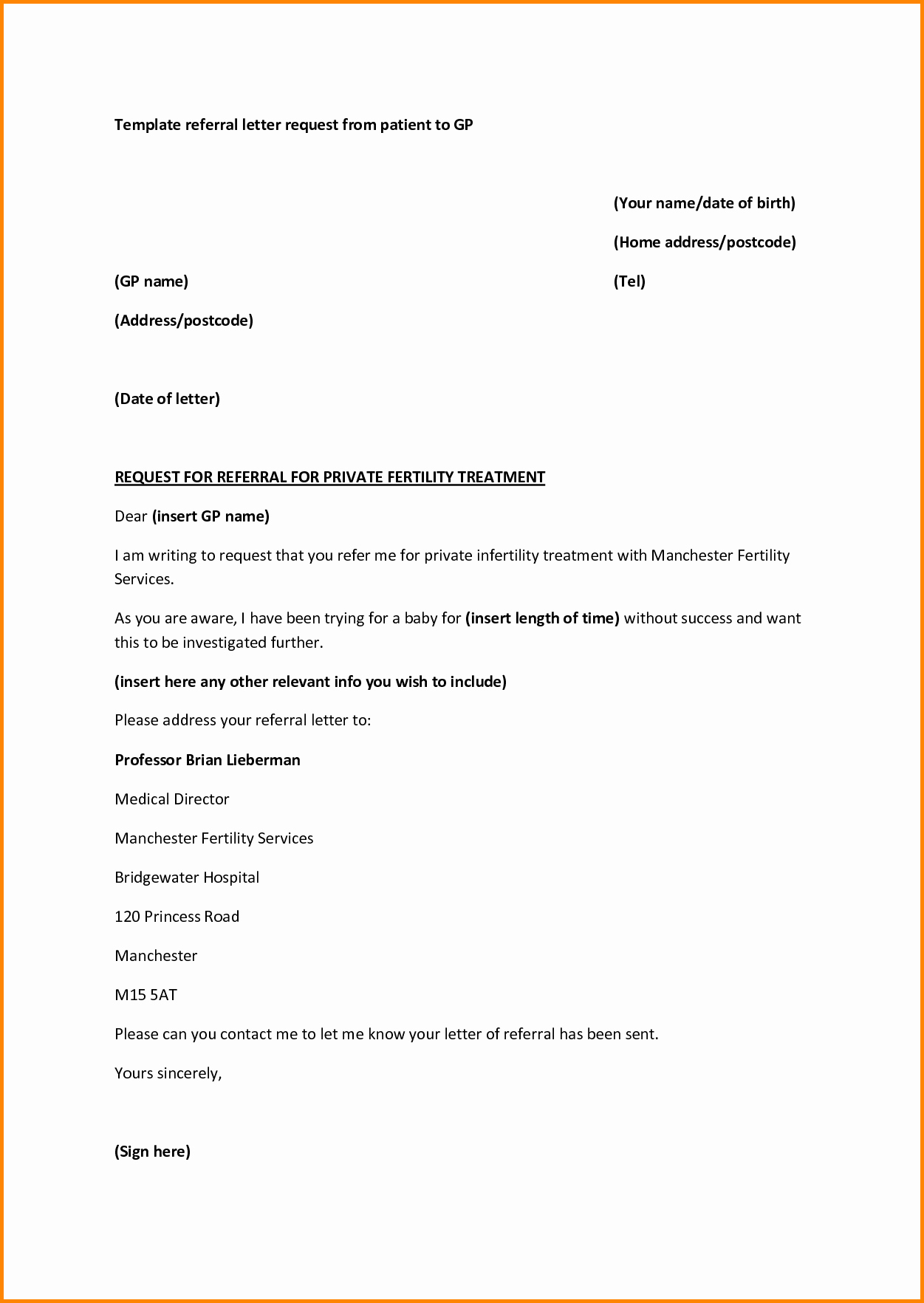 medical referral letter template microsoft word 2823