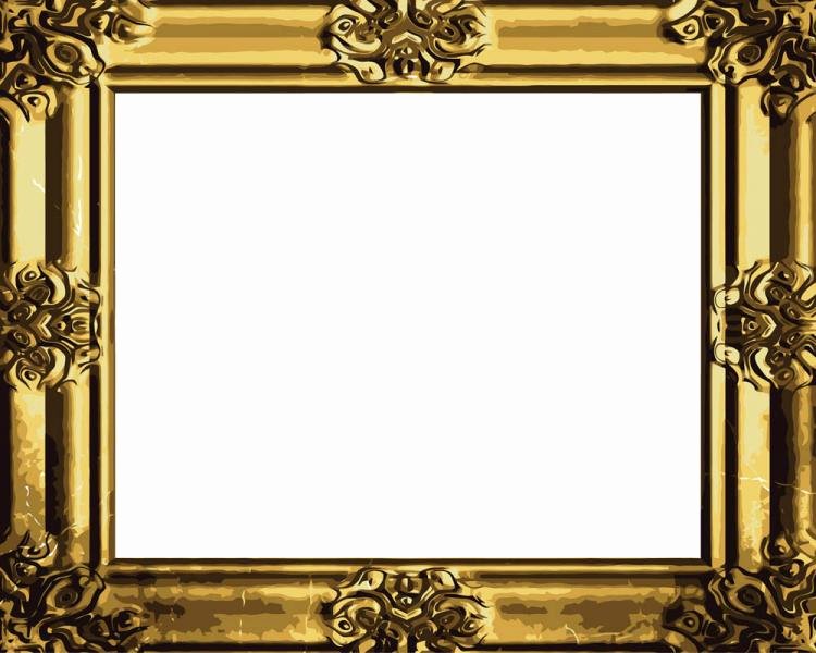 Picture Frame Vector Awesome Antique Gold Frame 04 Vector Free Vector 4vector