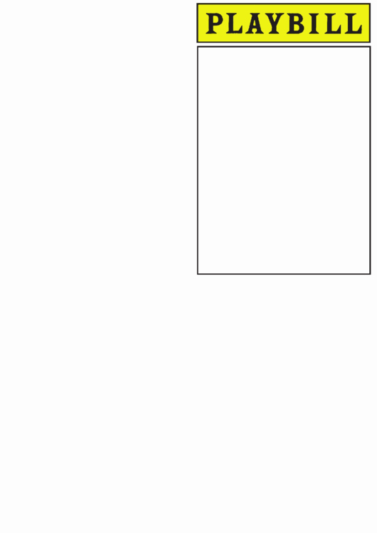 playbill template