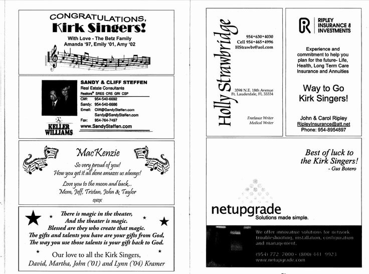 playbill templates free best of playbill ad template google search of playbill templates free