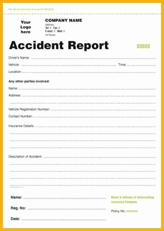 Police Accident Report Form