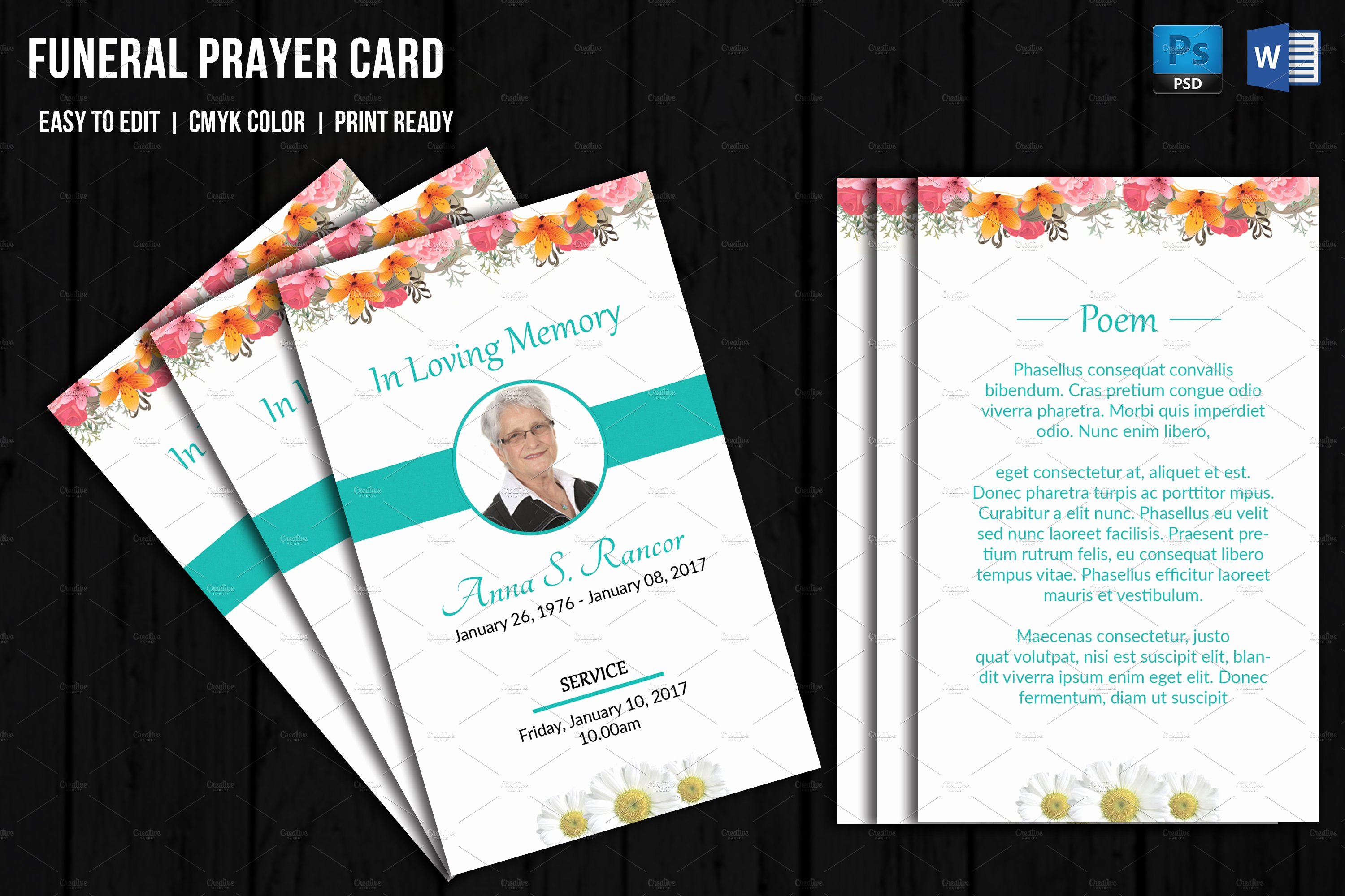 Prayer Card Templates Free Unique Funeral Prayer Card Template V656 Card Templates
