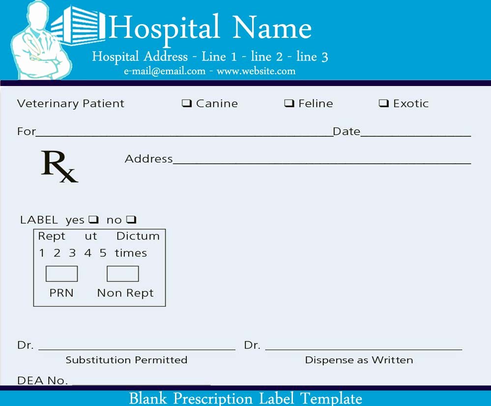 prescription label template