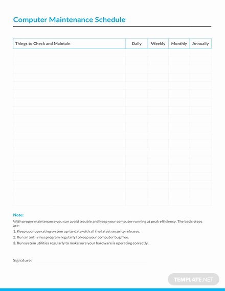 electrical preventive maintenance schedule