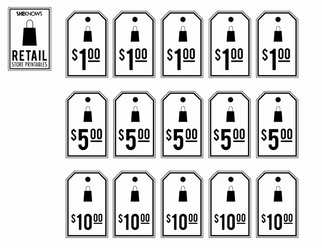 retail price tags