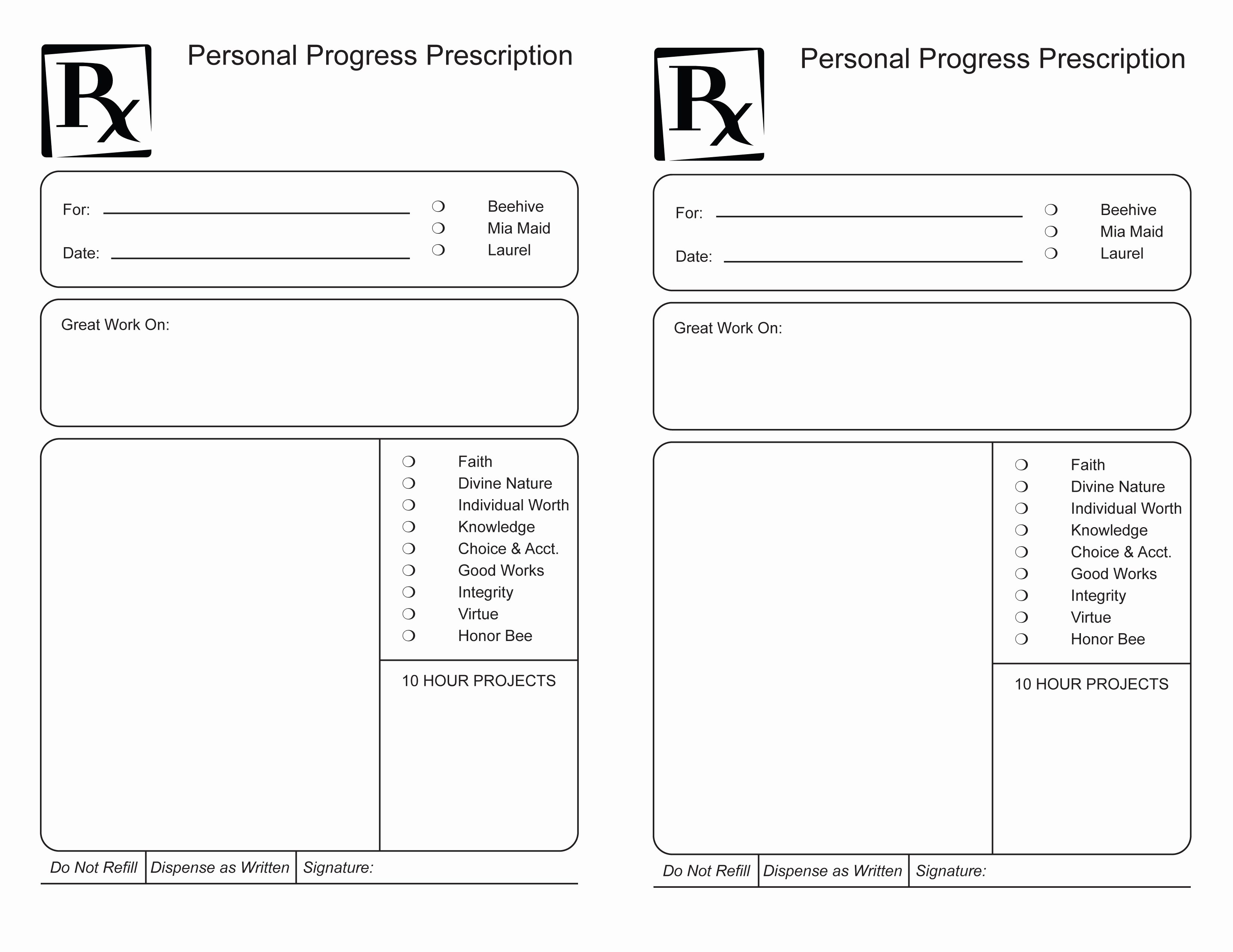 Printable Fake Prescription Forms