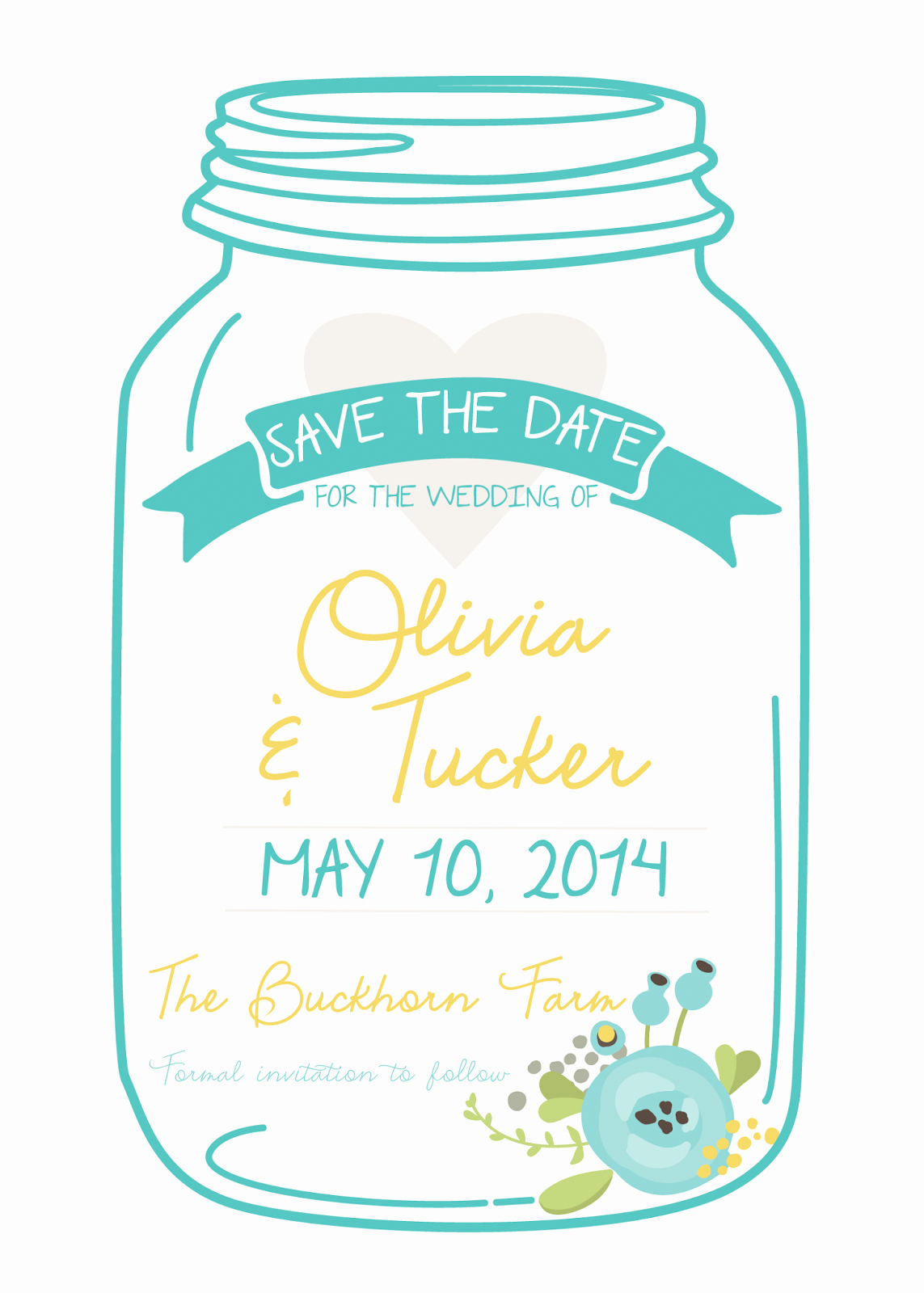 free mason jar invitation templates