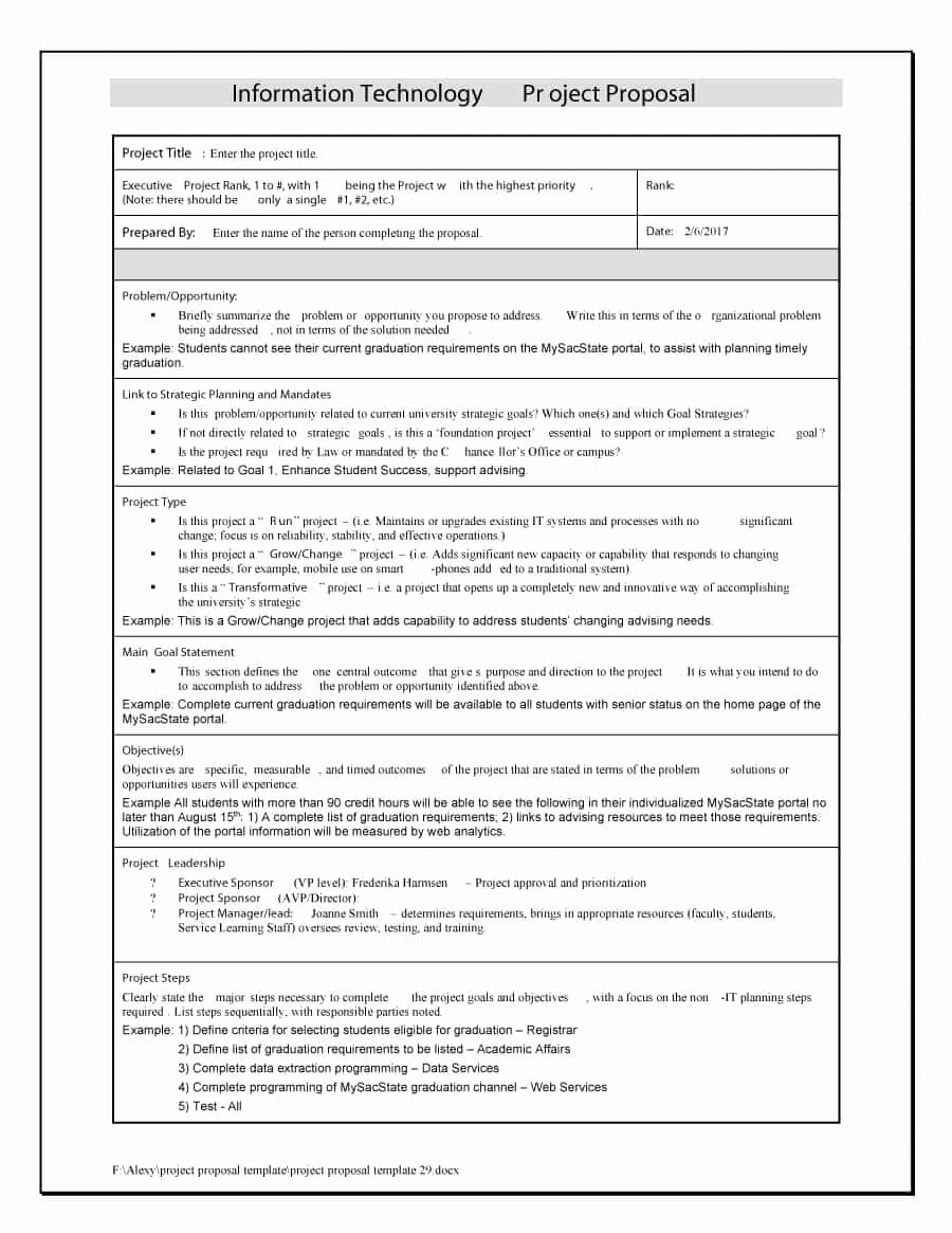 project proposal templates