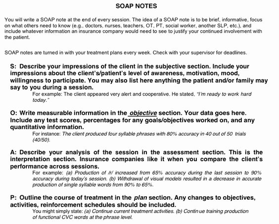 Psychiatric Soap Note Example