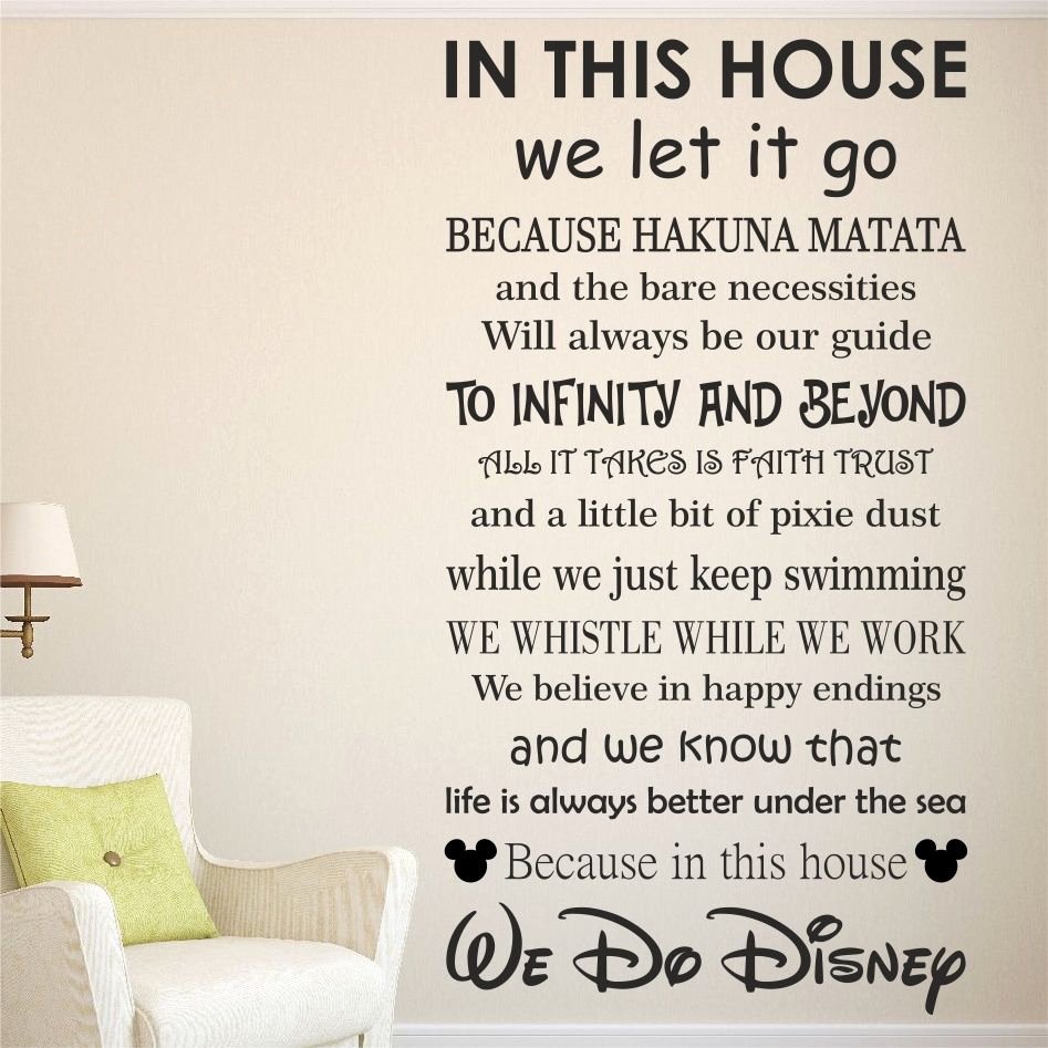 rent house rules unique we do disney house rules vinyl wall art sticker quote kids of rent house rules