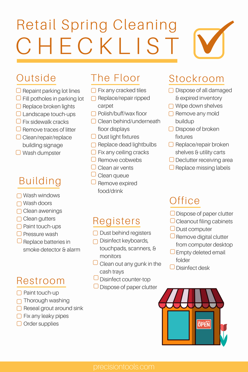 ultimate retail spring cleaning checklist