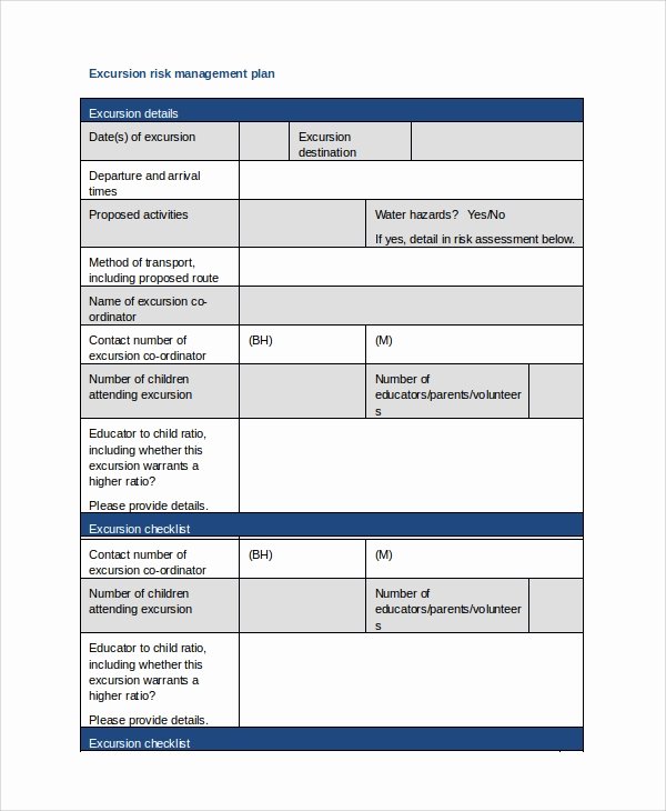 risk management plan