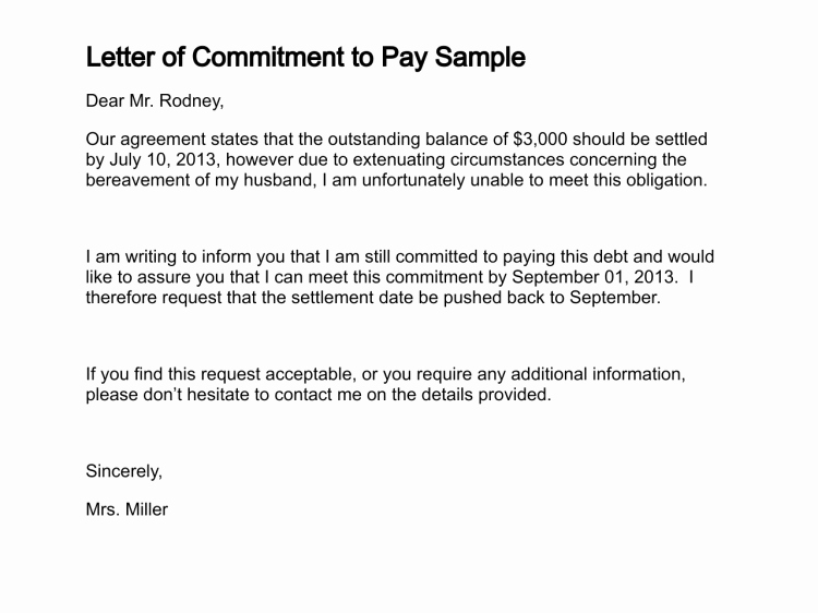 Salary Agreement Letter Fresh Letter Of Mitment