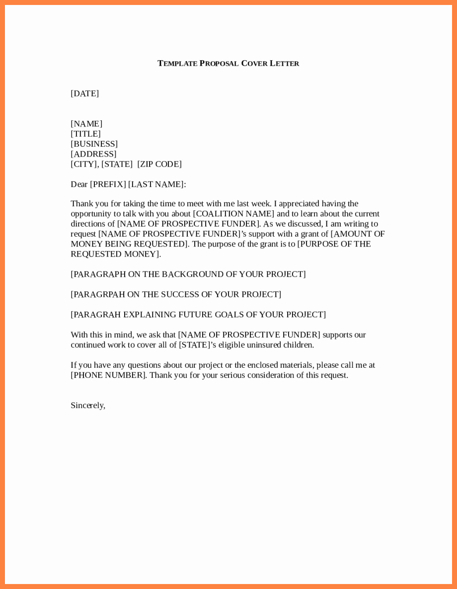 9 business proposal letter