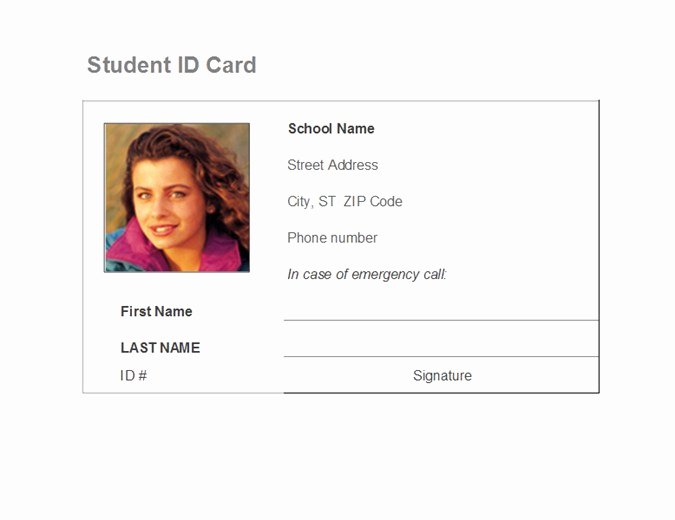 Student identification card TM