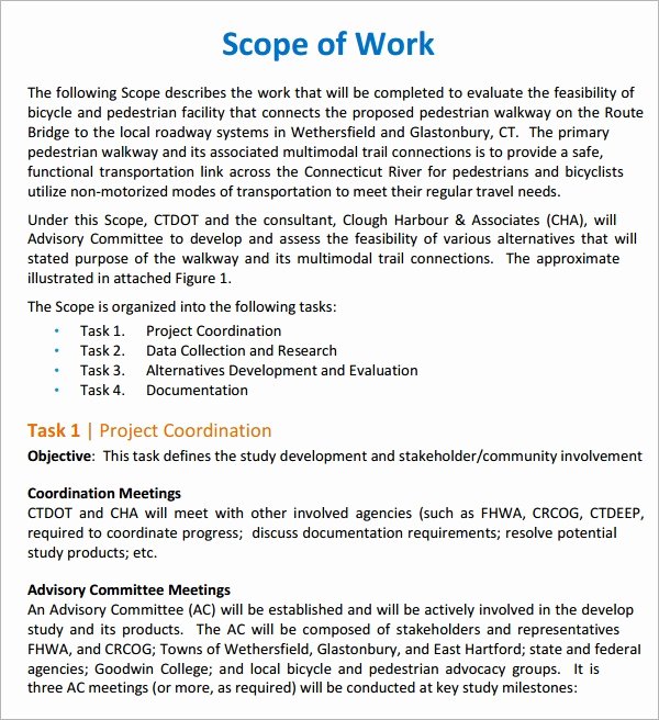 scope of work template