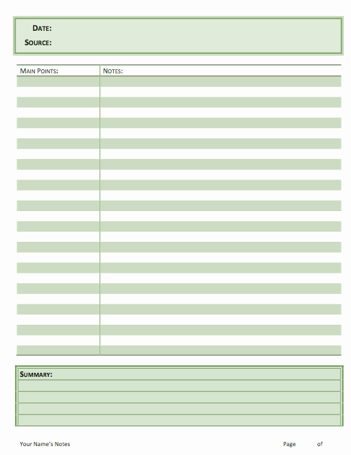 Sermon Template Microsoft Word