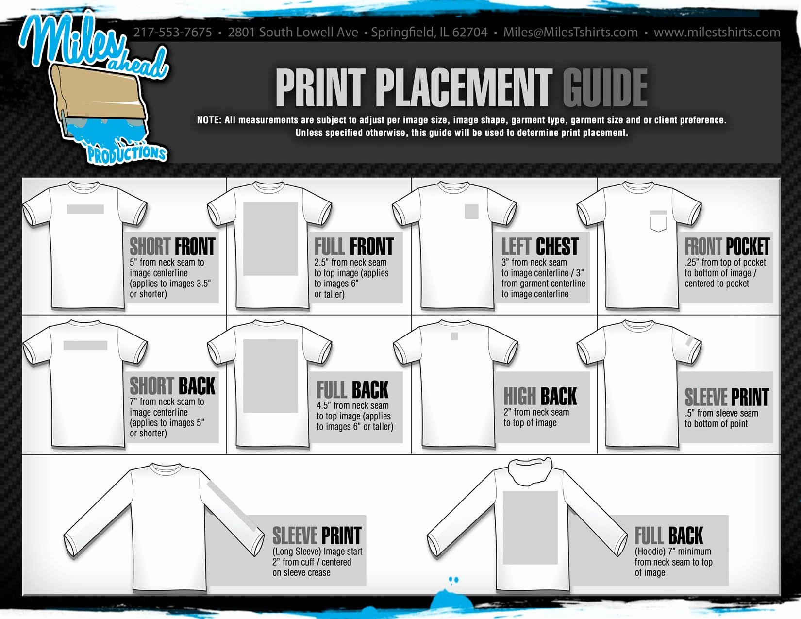Shirt Decal Placement Luxury Graphic Placement On Tees Technical Design