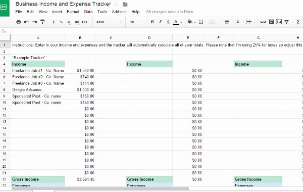 business in e worksheet