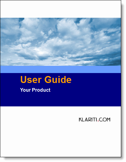 user guide templates