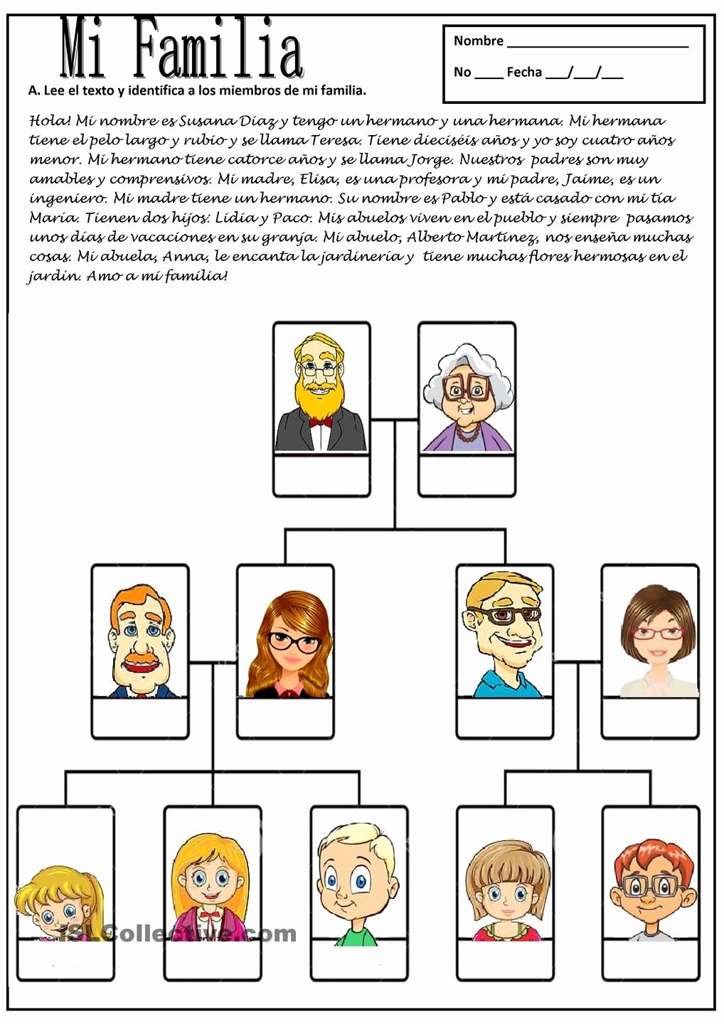 Spanish Essays About Family New Mi Familia This Would Be Fun to Do as An assessment for
