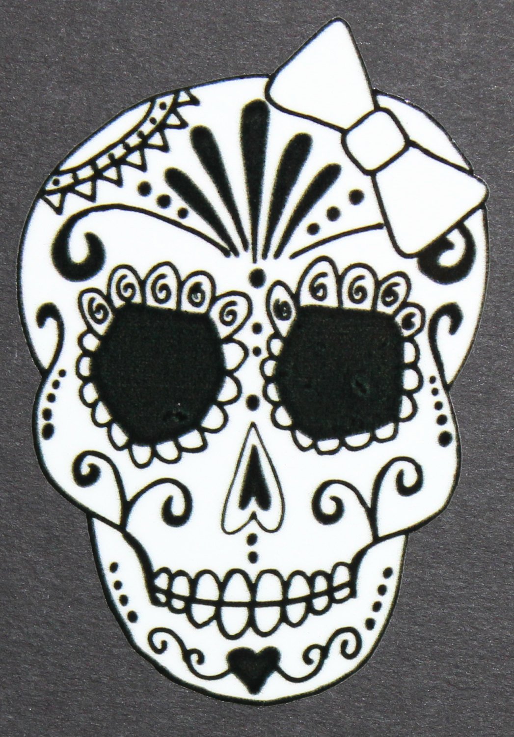 day of the dead art girl sugar skull car