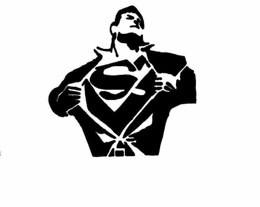 Superman Pumpkin Stencils