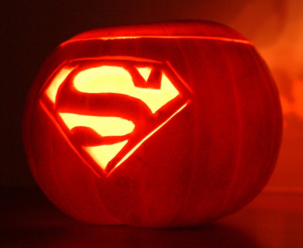 Superman Pumpkin Stencils