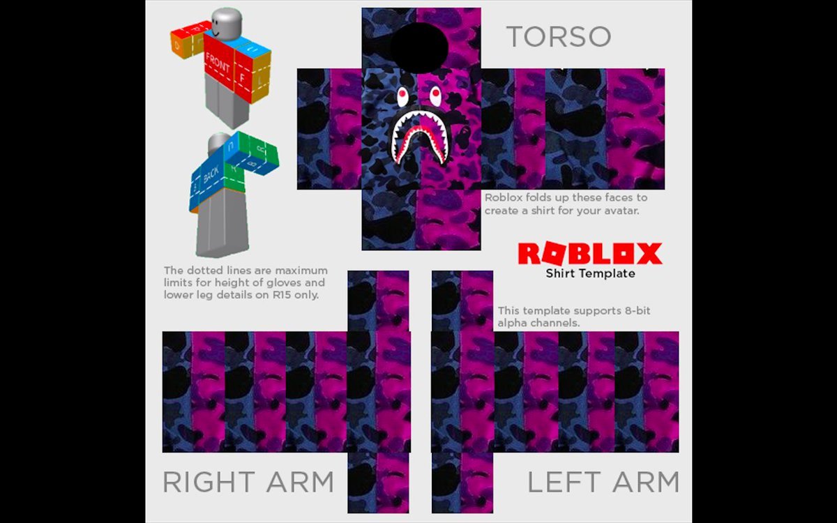 roblox shirt templates supreme