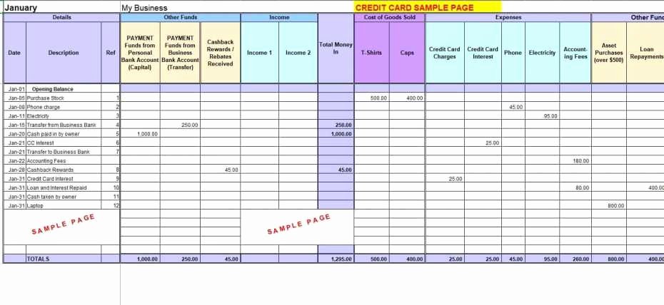 t account excel template