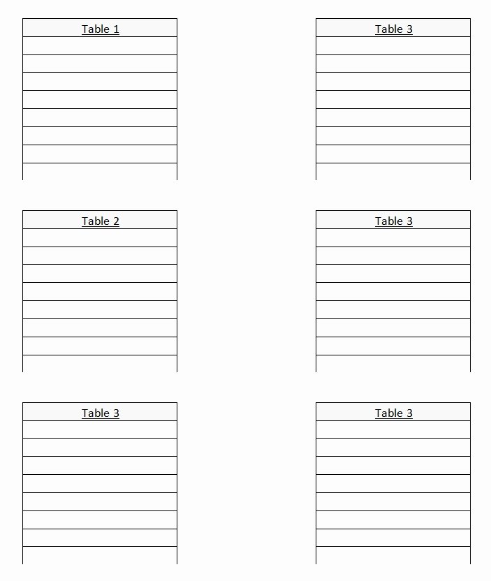 wedding seating chart template