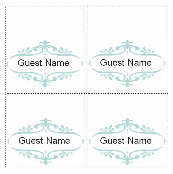 place card template