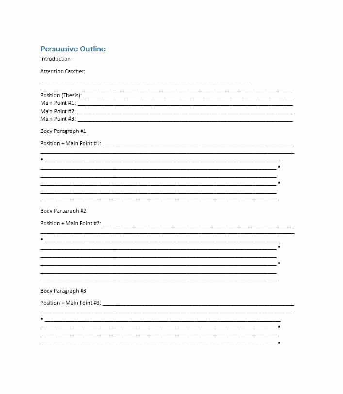 essay outline template