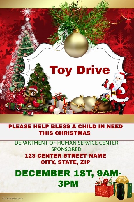 toy drive flyer template