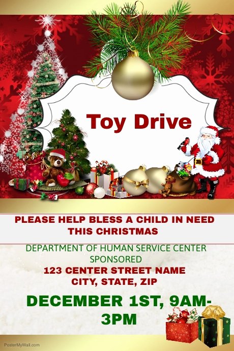 Toy Drive Flyer Template