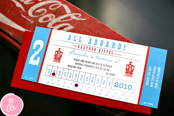 Train Ticket Birthday Invitation Beautiful All Aboard 16 Ideas for An Outstanding Train Party