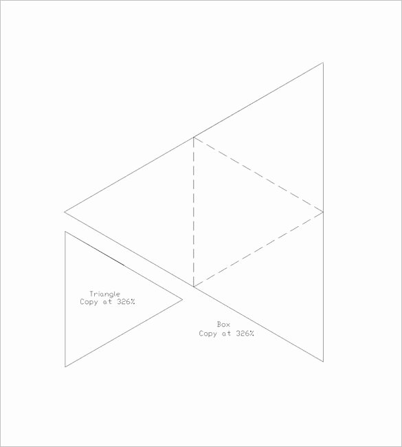 triangle box template