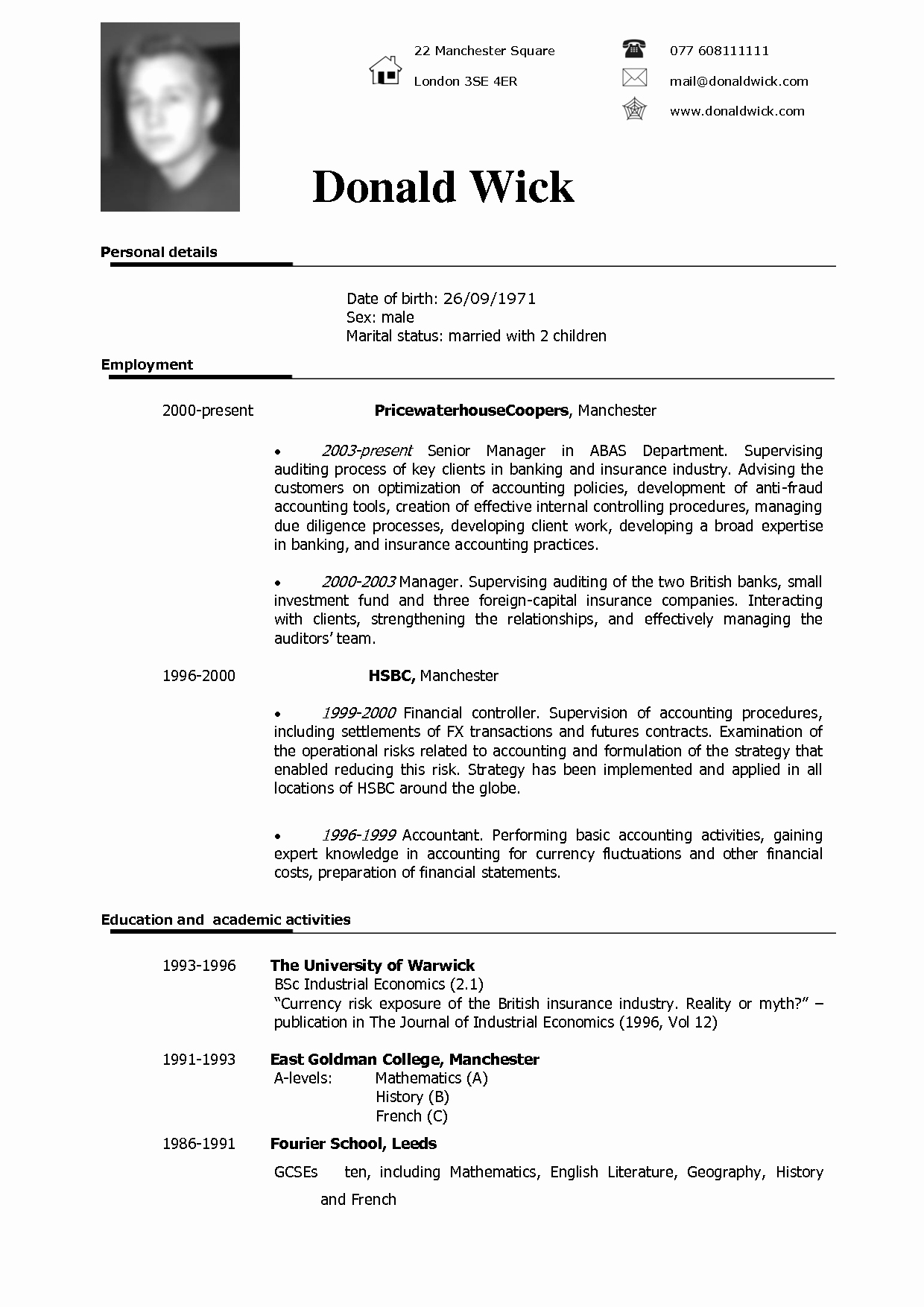 Usstyle Resume