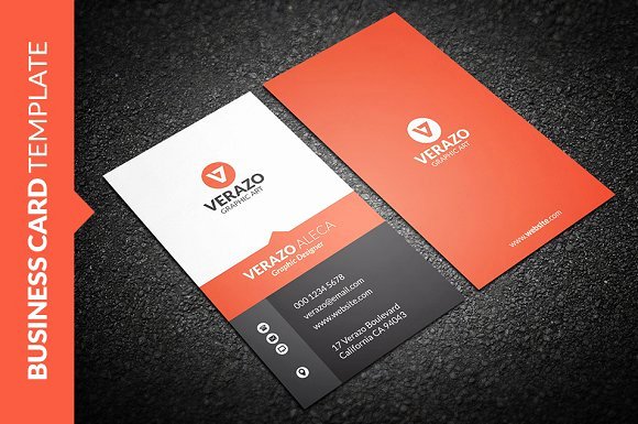 Sleek Vertical Business Card