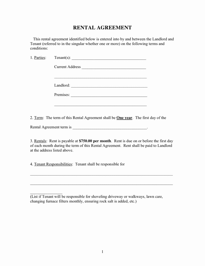 Waiver Template Word Luxury 20 Rental Agreement Templates Word Excel Pdf formats