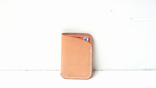 slim leather card wallet template build along tutorial