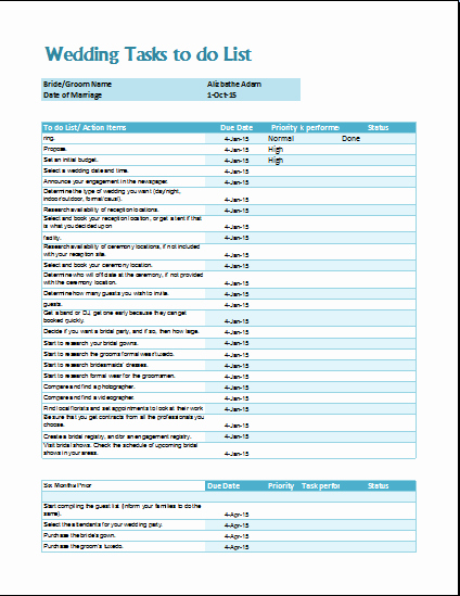 wedding to do list template 858