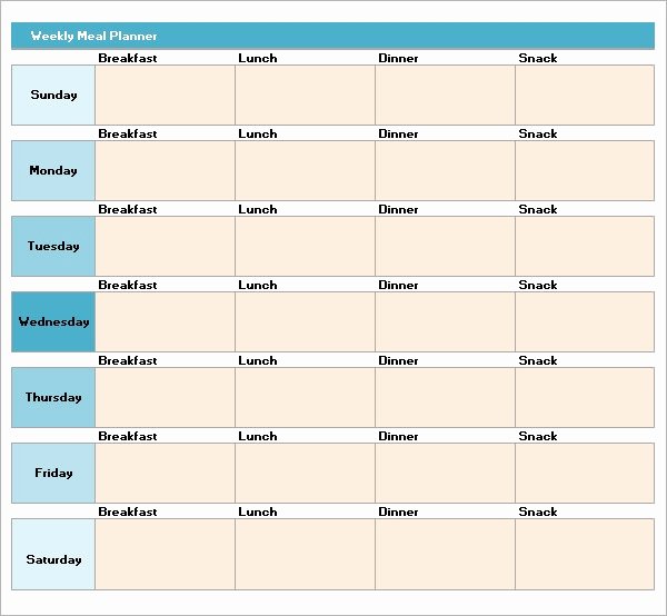 meal planning template