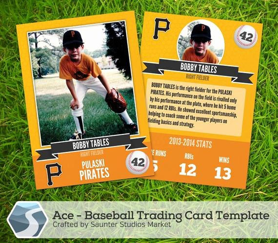 ace baseball trading card 25 x 35