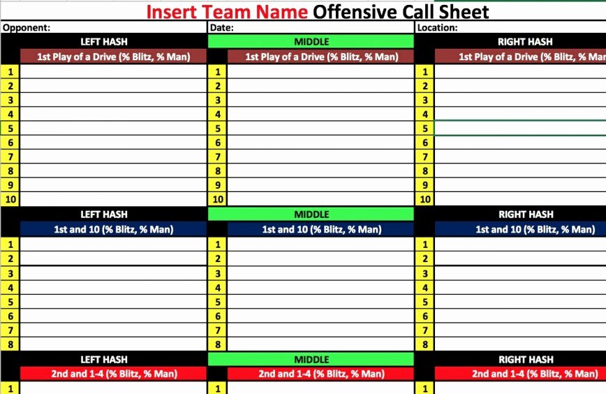 Youth Football Practice Plans Excel